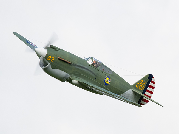 P-40C taking flight