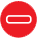 Red circle with a white horizontal line, symbolizing "Do Not Enter."