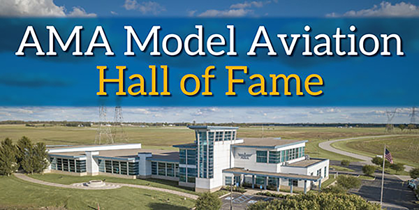 AMA Model Aviation Hall of Fame over museum building and field.