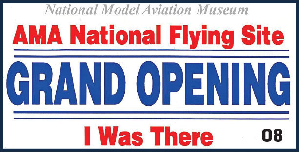 AMA National Flying Site Grand Opening poster, "I Was There" in red.
