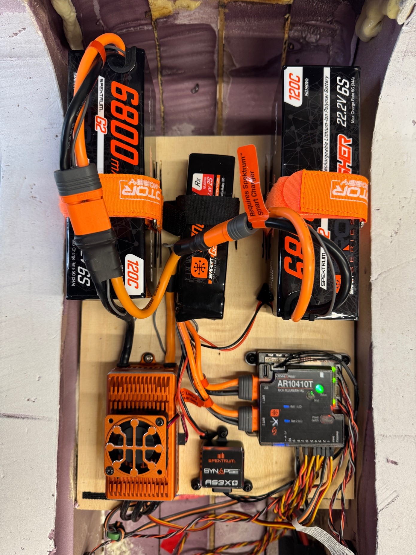 Radio equipment inside the giant AeroScout