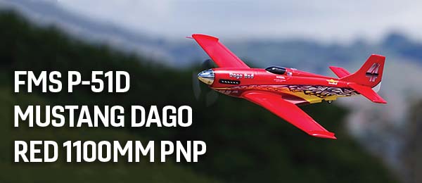 FMS P-51D Mustang Dago Red 1100mm PNP | Model Aviation
