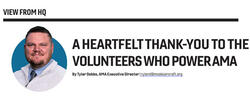 A heartfelt thank-you to the volunteers who power AMA, by Tyler Sutton.