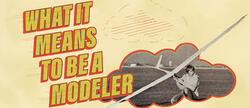 "What it Means to be a Modeler" text with plane graphic and person piloting.