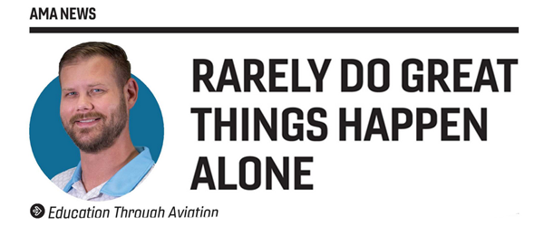 AMA News header with text: "Rarely Do Great Things Happen Alone."