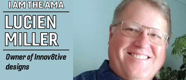 I AM THE AMA Lucien Miller, Owner of Innov8tive designs, smiling.