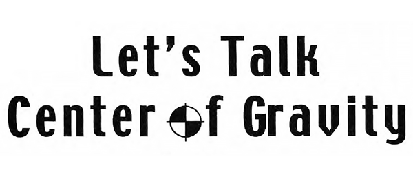 Let's Talk Center of Gravity logo with crosshair design.