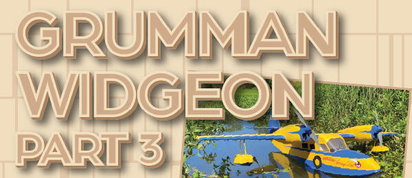 Grumman Widgeon Part 3 text with a small photo of a model seaplane.