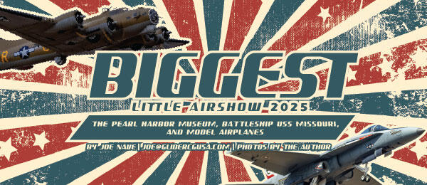BIGGEST Little Airshow 2025 vintage aircraft on patriotic background.