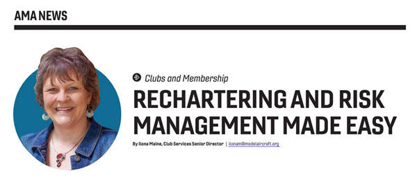 AMA News article, "Rechartering and Risk Management Made Easy."