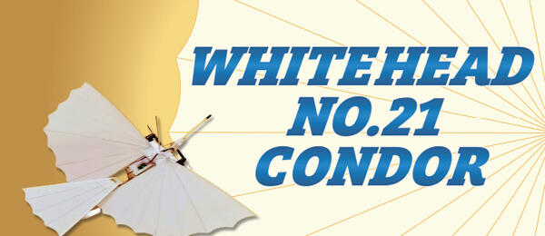 Whitehead No. 21 Condor text with a flying machine graphic.