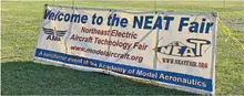 Welcome to the NEAT Fair banner, with logos and website links.