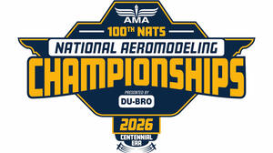 AMA 100th Nats National Aeromodeling Championships logo, 2026, presented by Du-Bro.